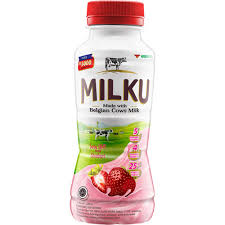 MILKU SUSU UHT STROBERI BTL 200mL