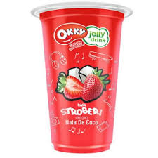 OKKY JELLY DRICK STRAWBERRY CUP 220ML