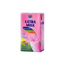 ULTRA MILK RASA STROBERI 125ML